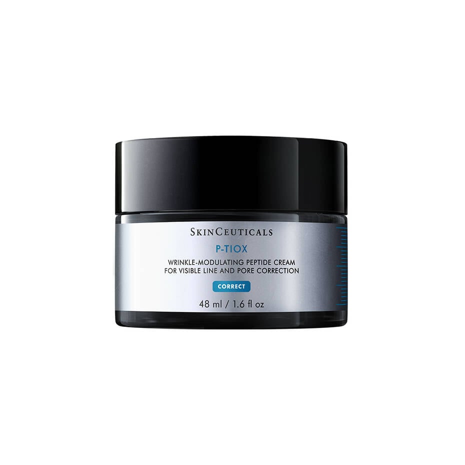 SkinCeuticals P-TIOX cream jar on a white background