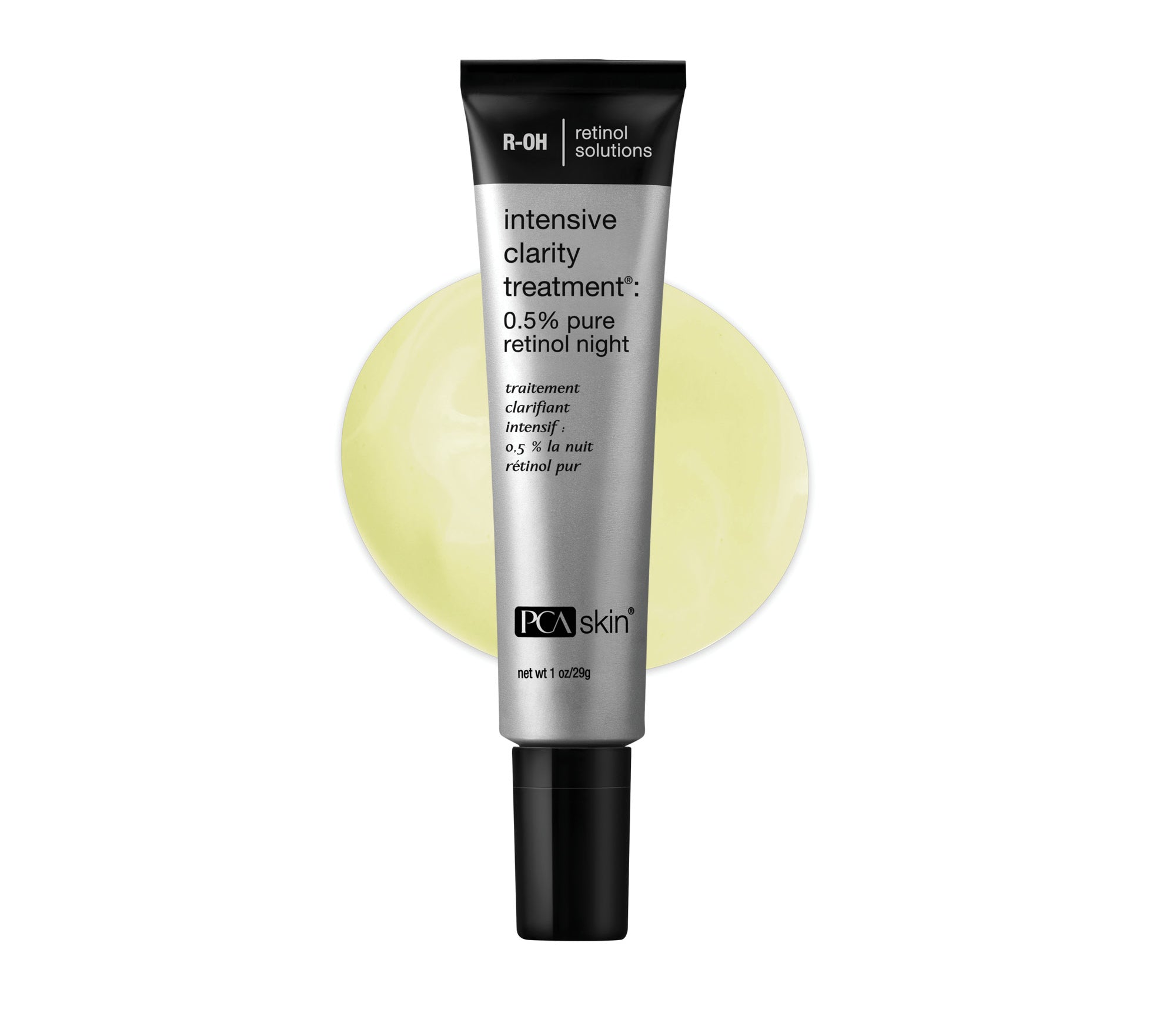 PCA Skin intensive clarity treatment tube on a white background