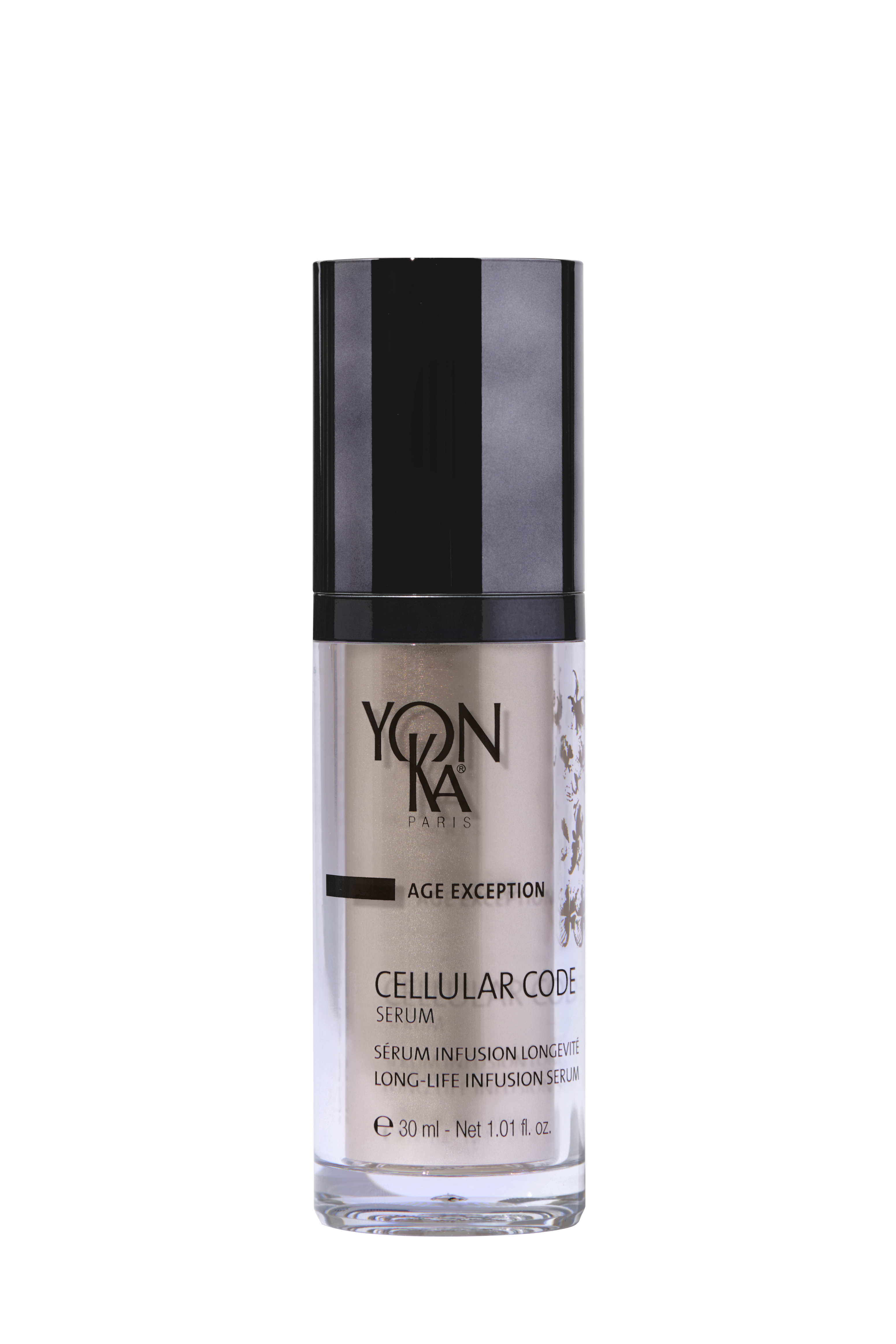 Yon-Ka cellular code serum bottle on a white background