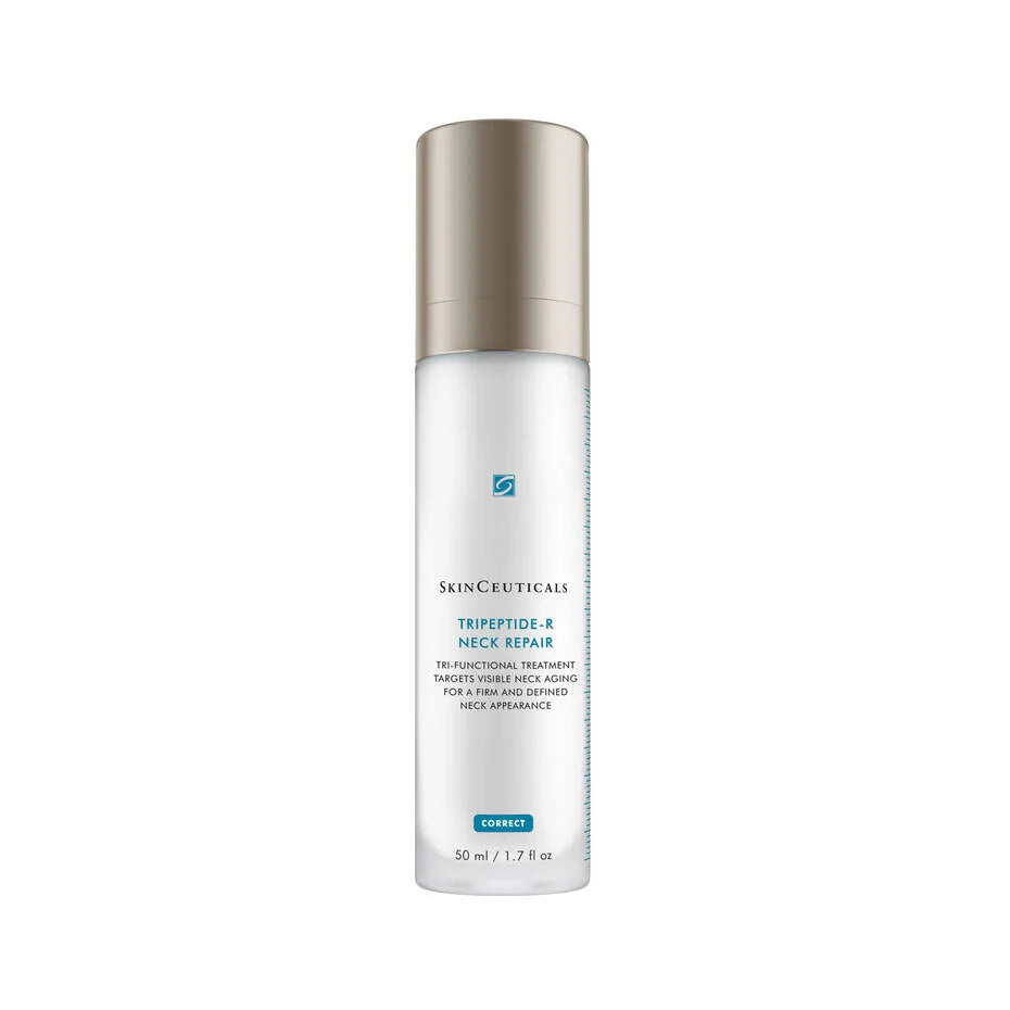 Skinceuticals neck repair treatment bottle on a white background