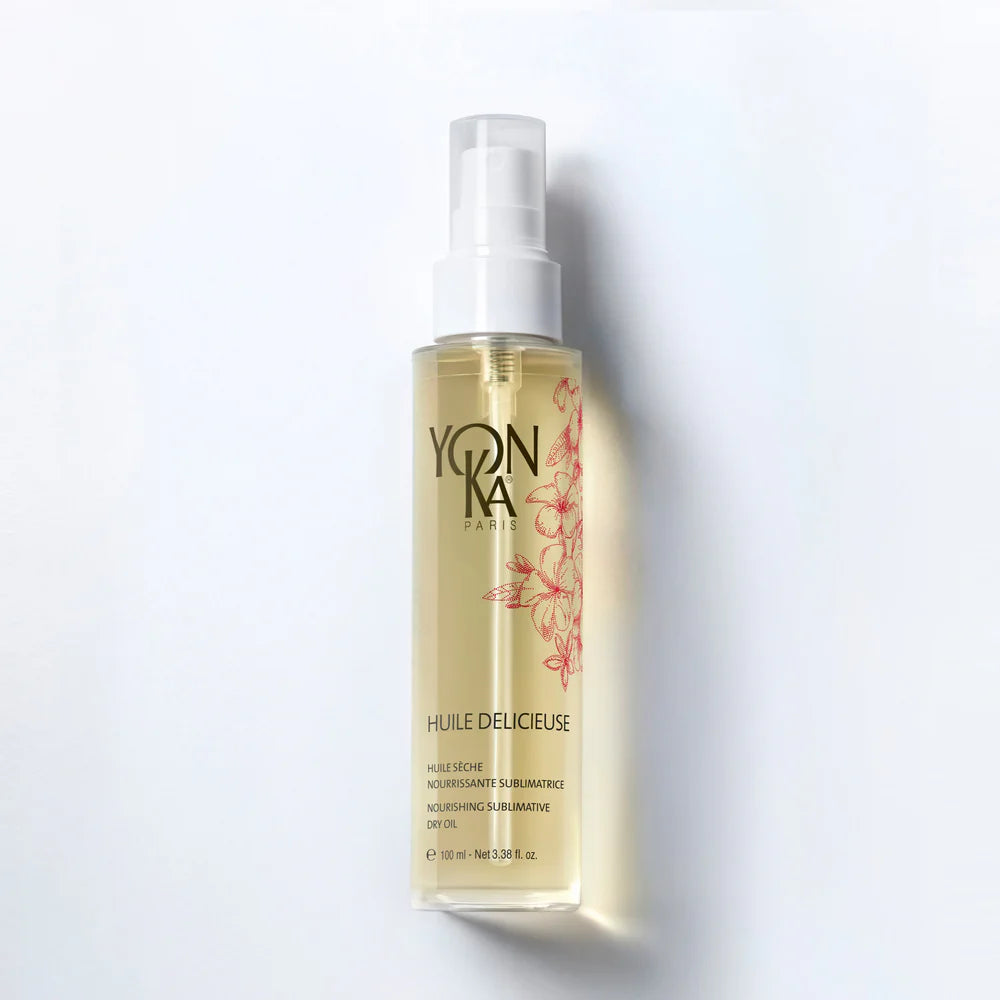 Yon-Ka Huile Delicieuse bottle on a white background