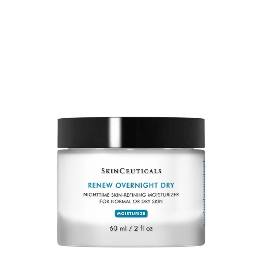 Skinceuticals Renew Overnight Dry moisturizer jar on a white background