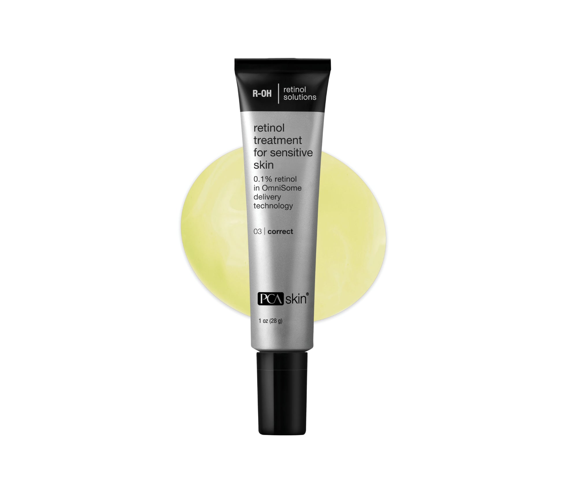 Tub of PCA Skin retinol treatment on a white background