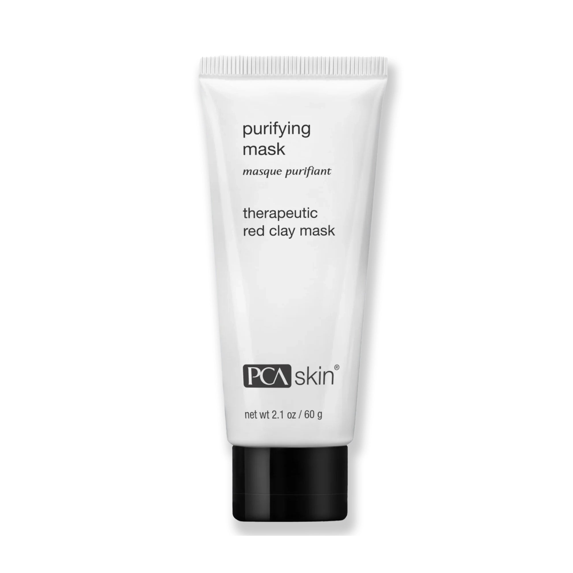 Tube of RCA Skin purifying mask on a white background