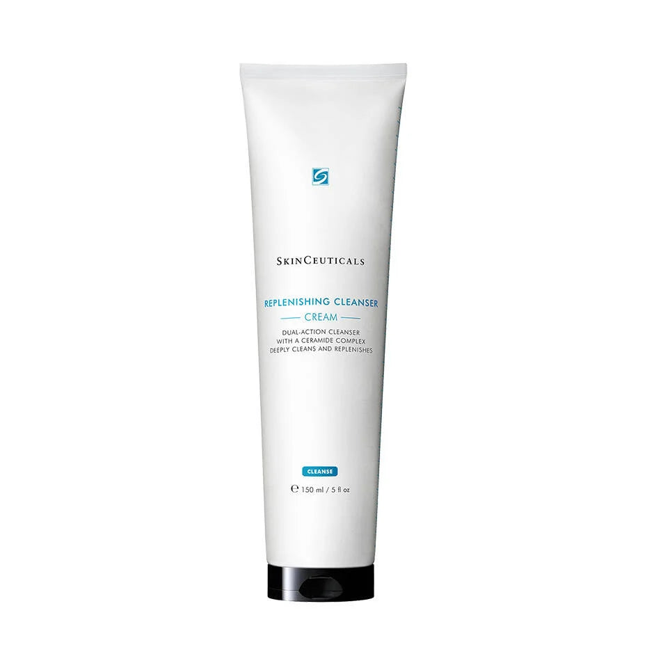 Tube of SkinCeuticals Replenishing Cleanser on a white background