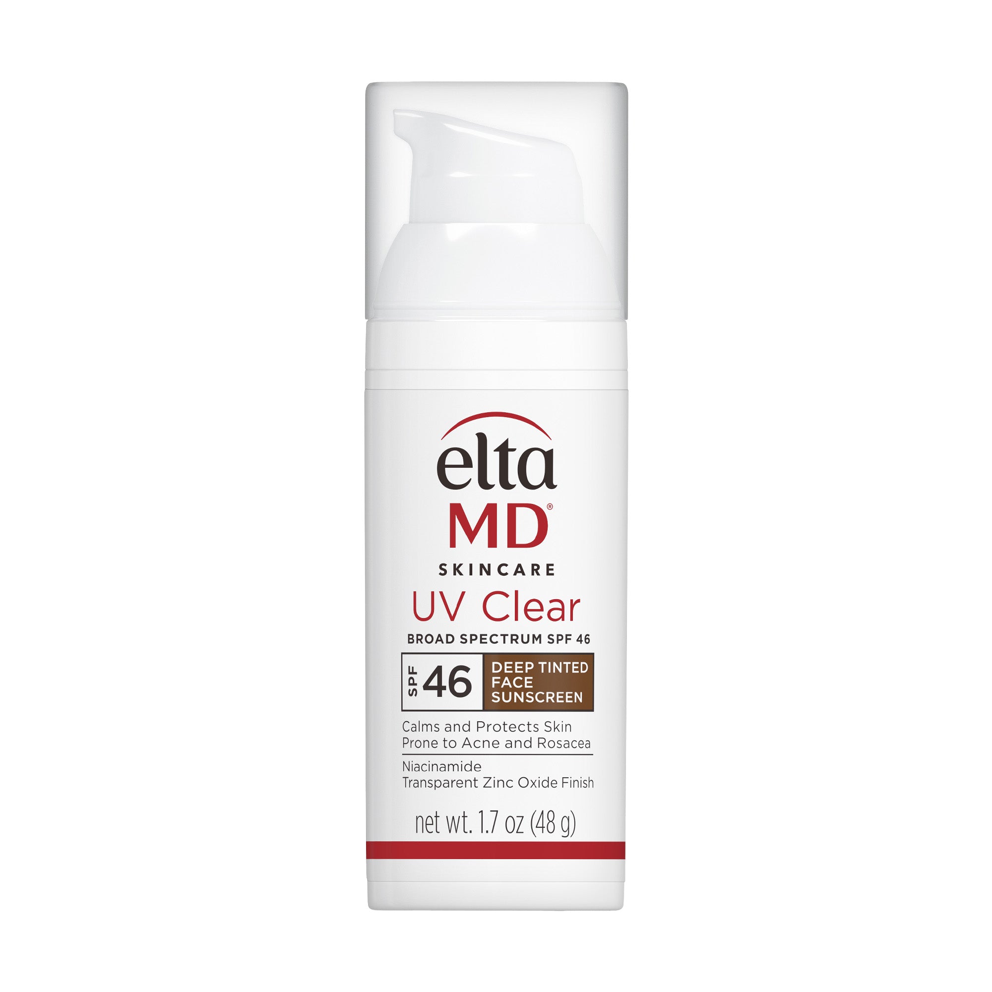 Elta MD UV Clear sunscreen bottle on a white background