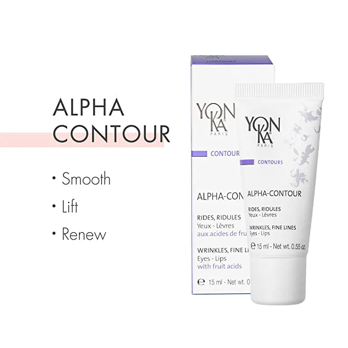 Yon-Ka Alpha Contour skincare product packaging on a white background